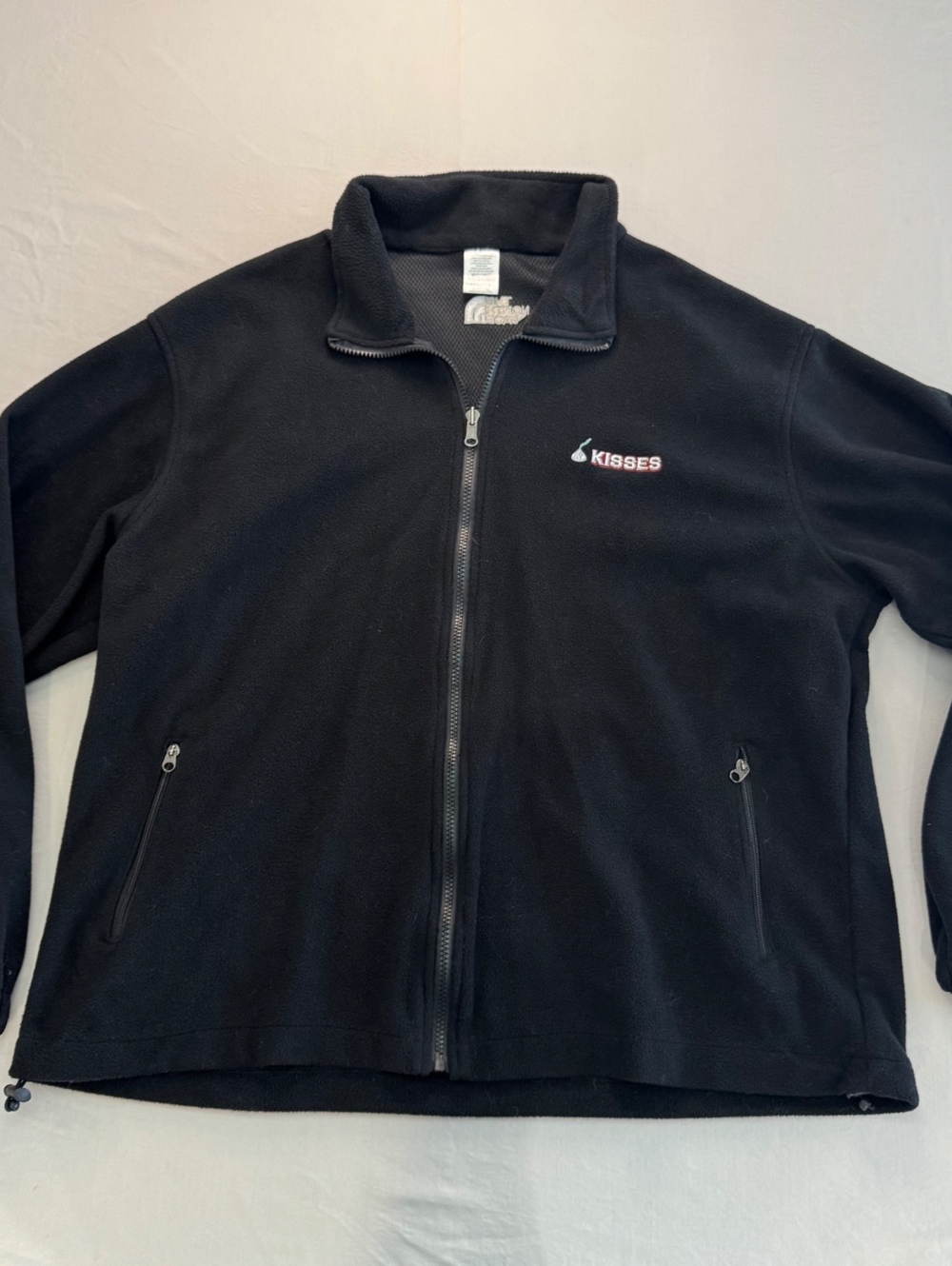 The North Face Kisses Fleece Jacket XXL Men’s Black Full Zip Y2K Gore-Tex